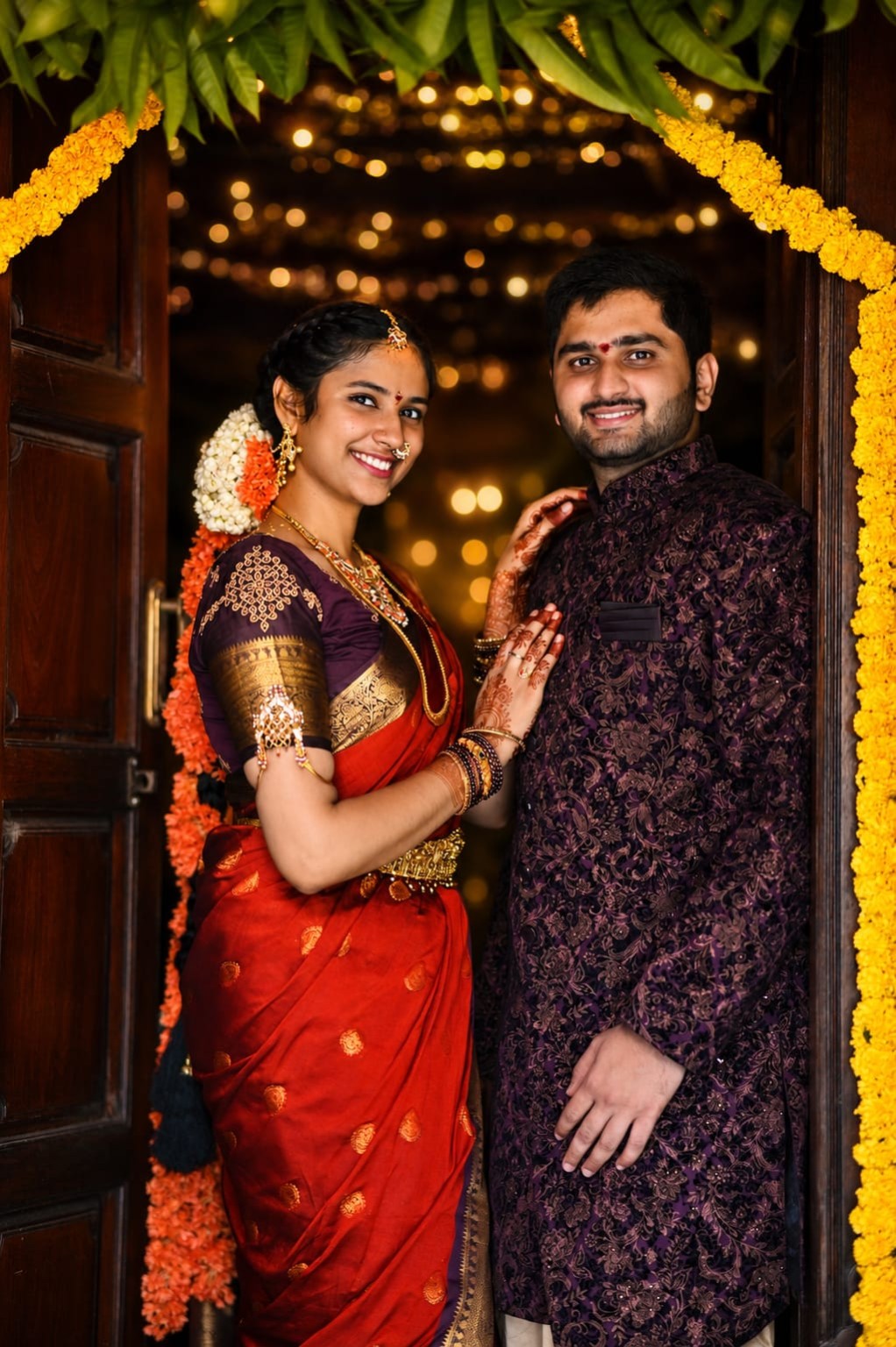 A happy couple sharing a moment